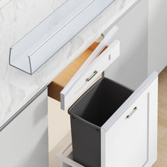 Magicheap Snugly Fit edge guard on cabinet door protects against wear and chipping.
