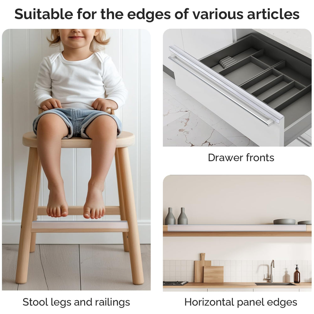 Magicheap Snugly Fit edge guard used on shelves or stools reduces daily wear.