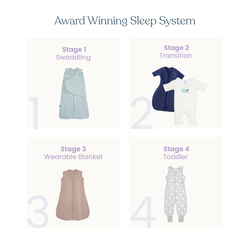 Magic Sleepsuit Merlin's Cotton Swaddle Transition sage green nursery-shot showcases peaceful crib setup.