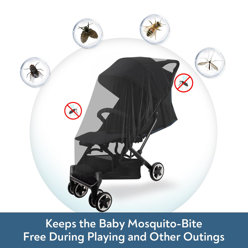 Magik & Kover mosquito net for playard creates a breathable, bug-free play area.