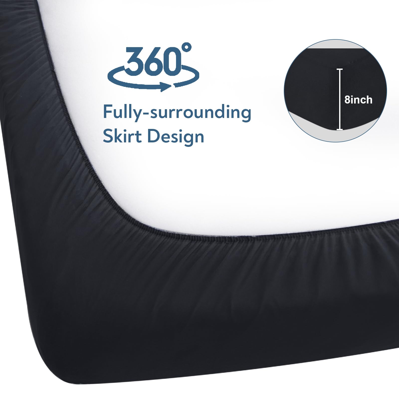Magik & Kover easy-care, two-pack storage and travel-ready sheets