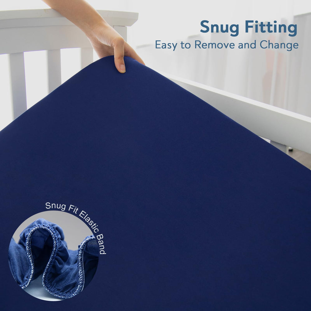 Magik & Kover fitted sheet 52x28 size for standard cribs displayed