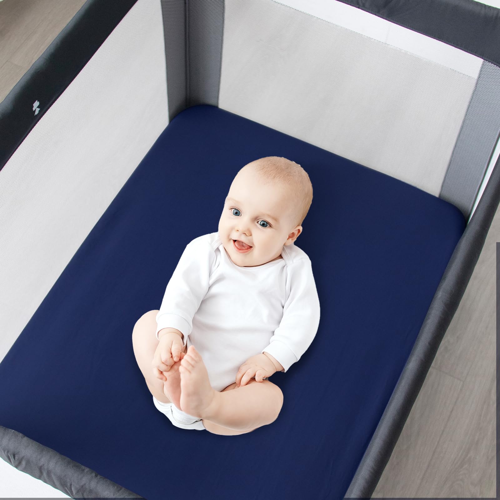 Magik & Kover grey and navy color option image showcases versatile nursery styling