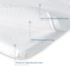 Magik & Kover Pack N Play Mattress soft knit cover provides gentle breathable comfort