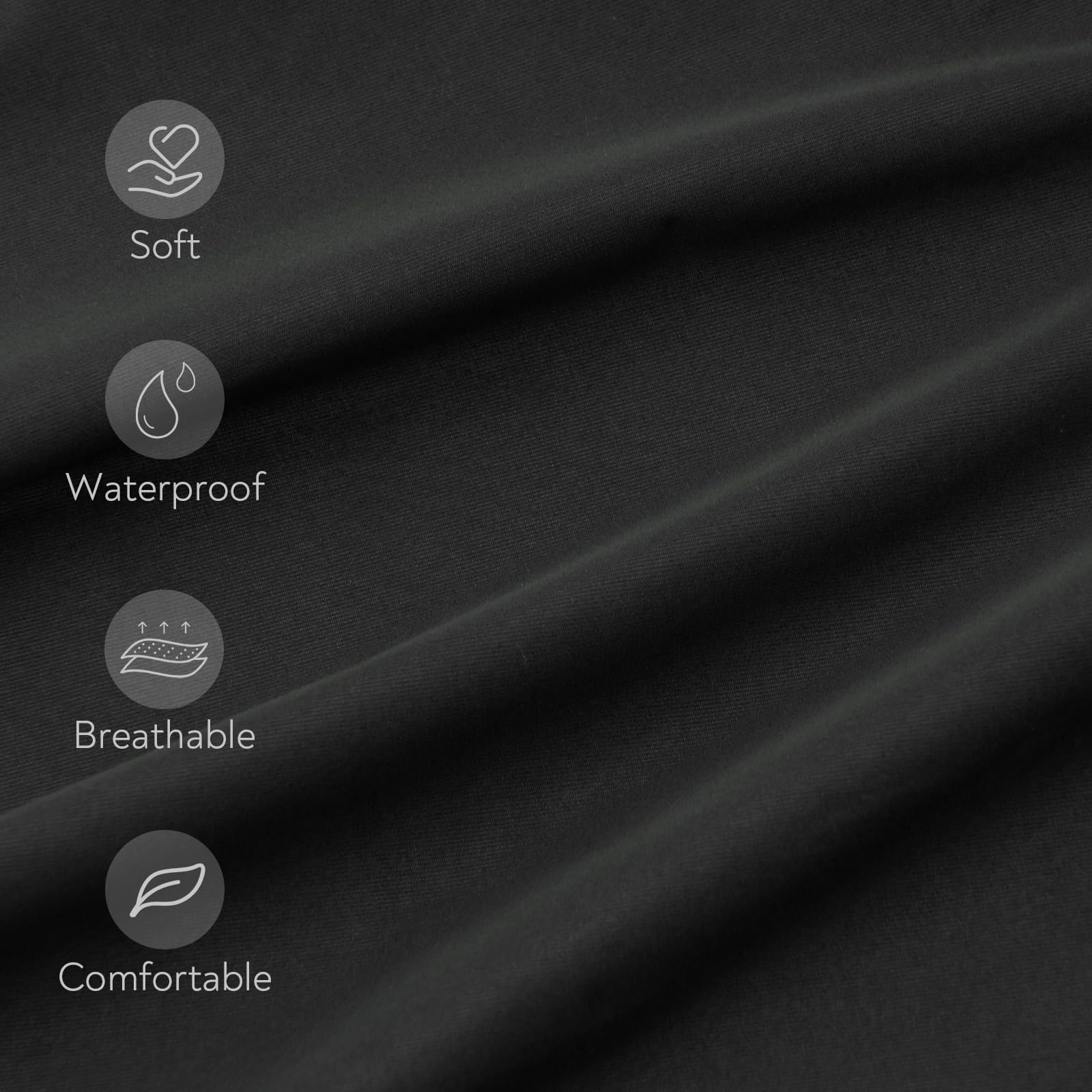 Magik & Kover soft breathable fabric closeup emphasizing gentle touch on sensitive skin