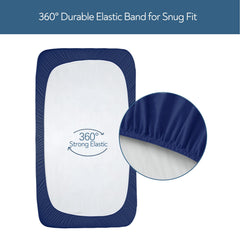 Magik & Kover 52x28 crib sheets fit standard crib mattress