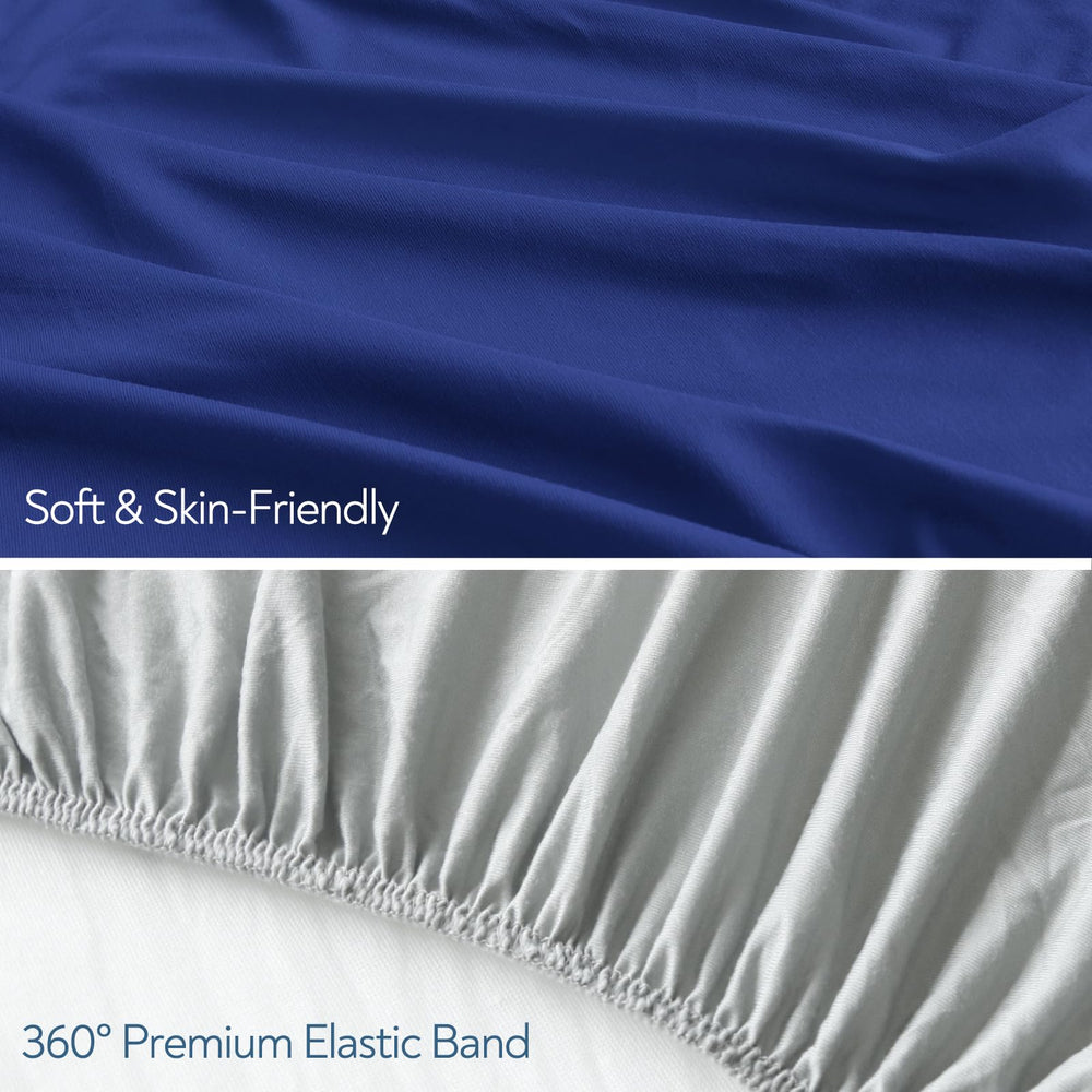 Magik & Kover crib sheets with elastic snug fit demonstrated