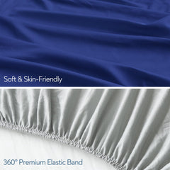 Magik & Kover crib sheets with elastic snug fit demonstrated