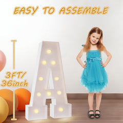 MagiKidz marquee 4ft numbers showpiece with LED bulbs delivers bold visual impact.
