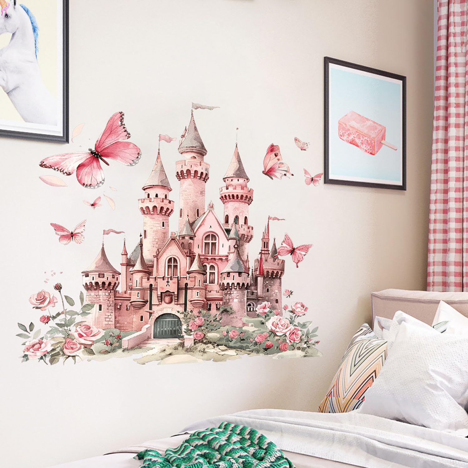 MagiMural nursery decor sticker enhances baby rooms with gentle color and removable application.