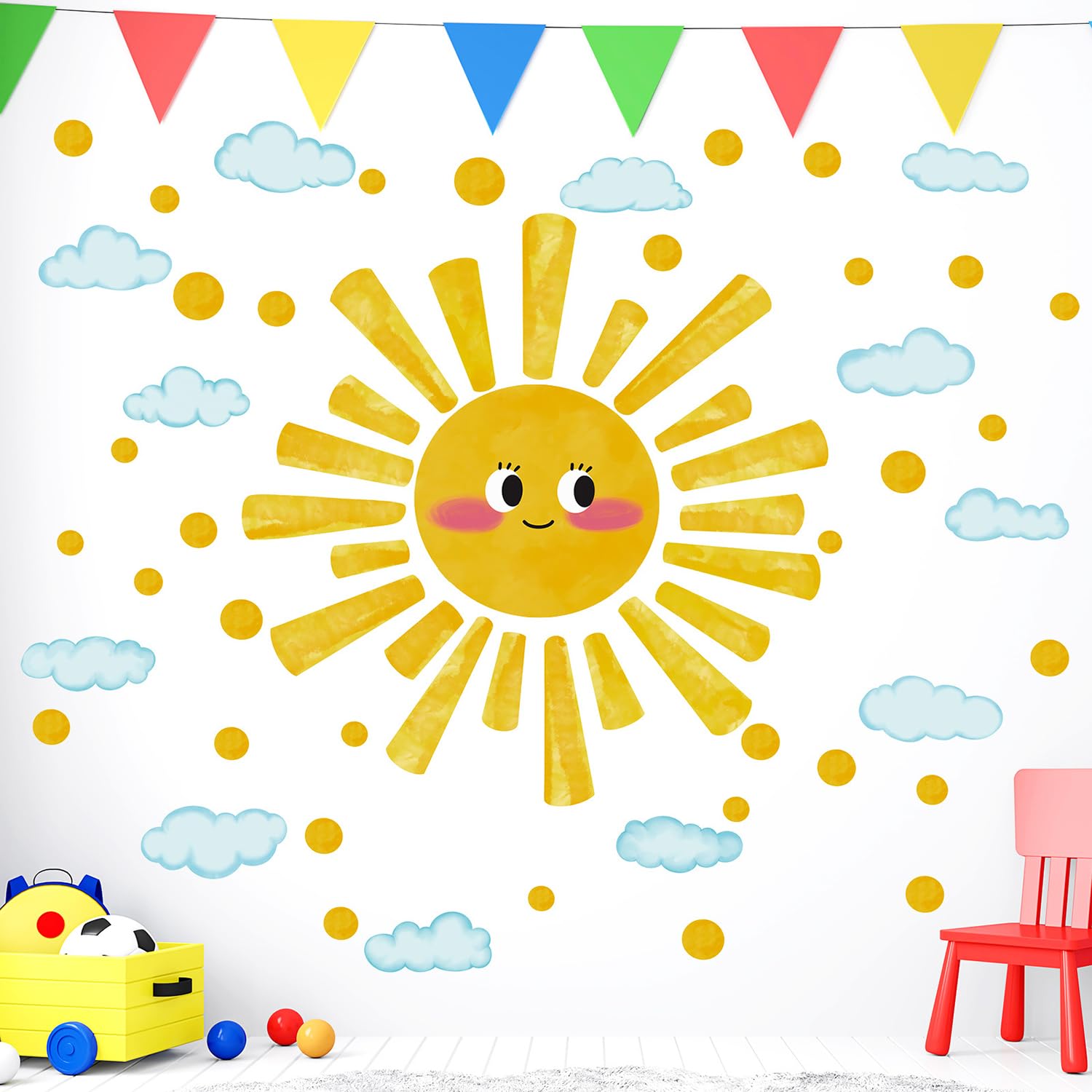 MagiMural Nursery Wall Art Kit brings cheerful color to baby rooms.