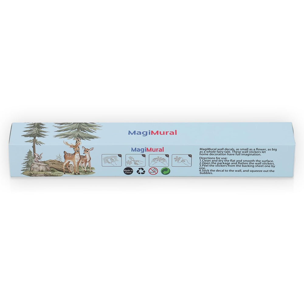 MagiMural peel-and-stick wall decal makes decorating quick and mess-free on smooth surfaces.