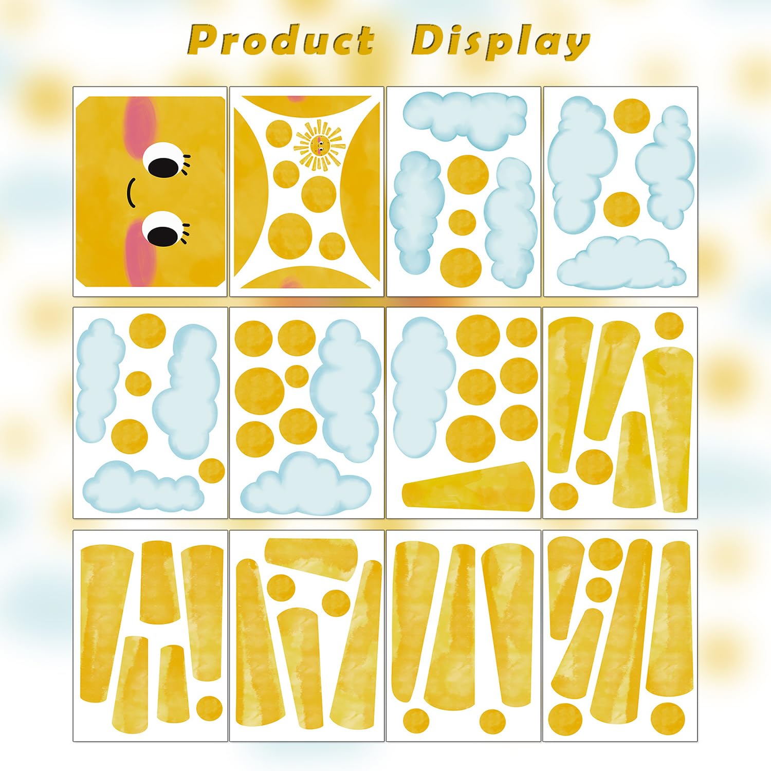 MagiMural Twelve-Sheet Wall Sticker Set enables DIY, flexible layouts across walls.