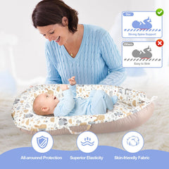 MAGINP lounger includes a waterproof mattress layer for quick cleanup after spills.
