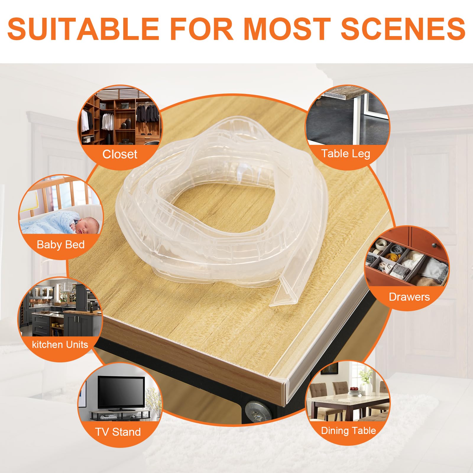 Magluv edge-protector works with wood, glass, metal, and more surfaces