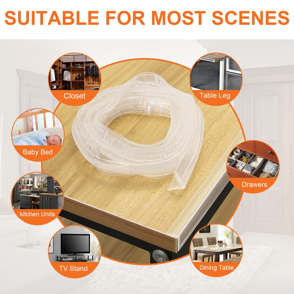 Magluv edge-protector works with wood, glass, metal, and more surfaces