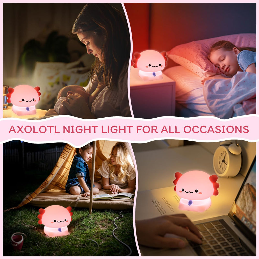 MAGOHMT Axolotl Night Light adds cute decor to kids' bedroom