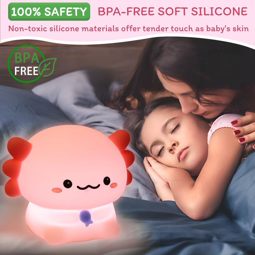 MAGOHMT Axolotl Night Light silicone texture kneadable stress-relief toy