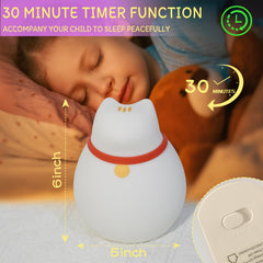 MAGOHMT silicone soft night light is safe, kneadable, and kid-friendly.