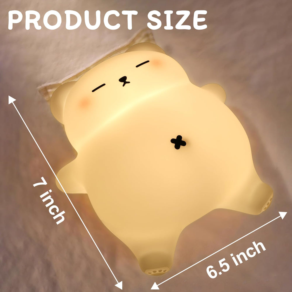 MAGOHMT squishy night light bear dimmable levels illustrate customizable sleep ambiance