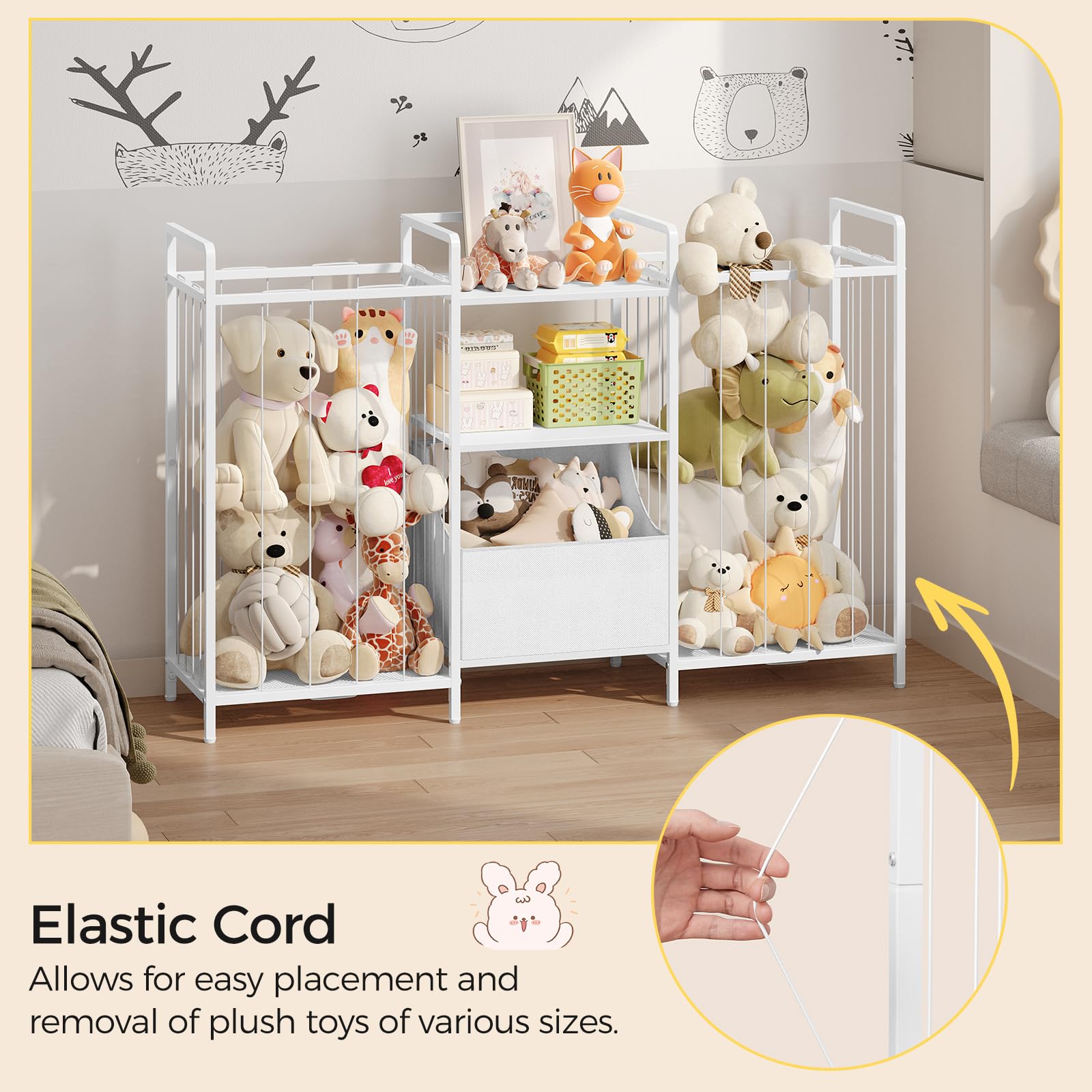 MAHANCRIS adjustable feet and anti-tip frame provide stable setup for busy households.