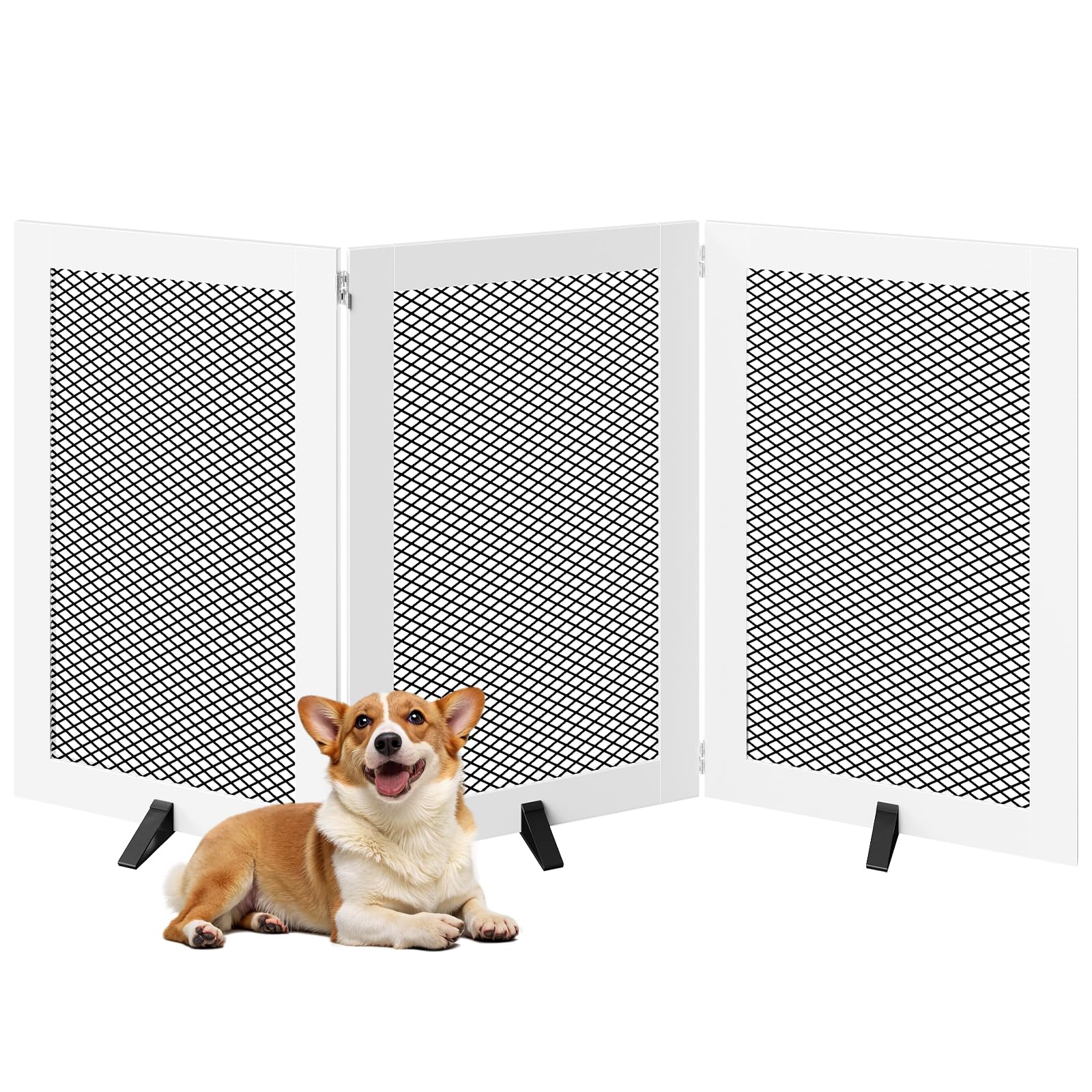 MAHANCRIS tall gate used to block pet access near stairs safely
