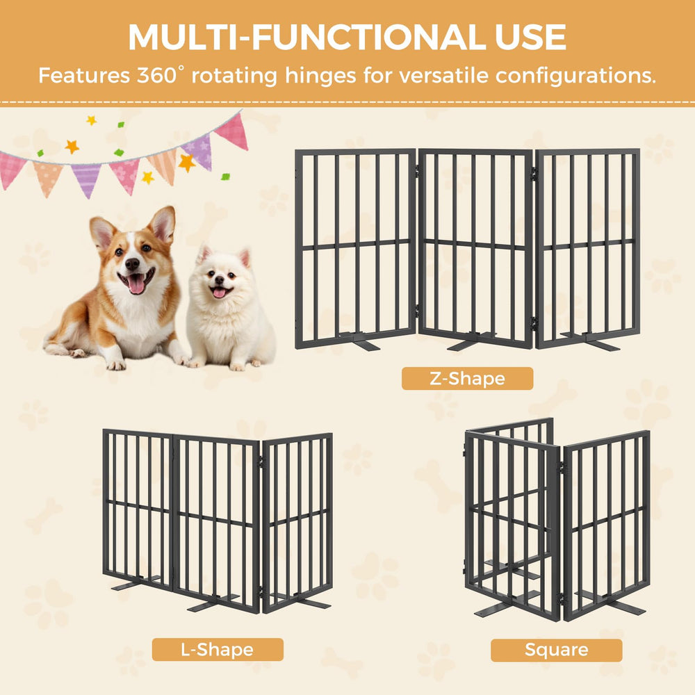 MAHANCRIS dog gate doorways use preventing escapes while keeping entry simple.