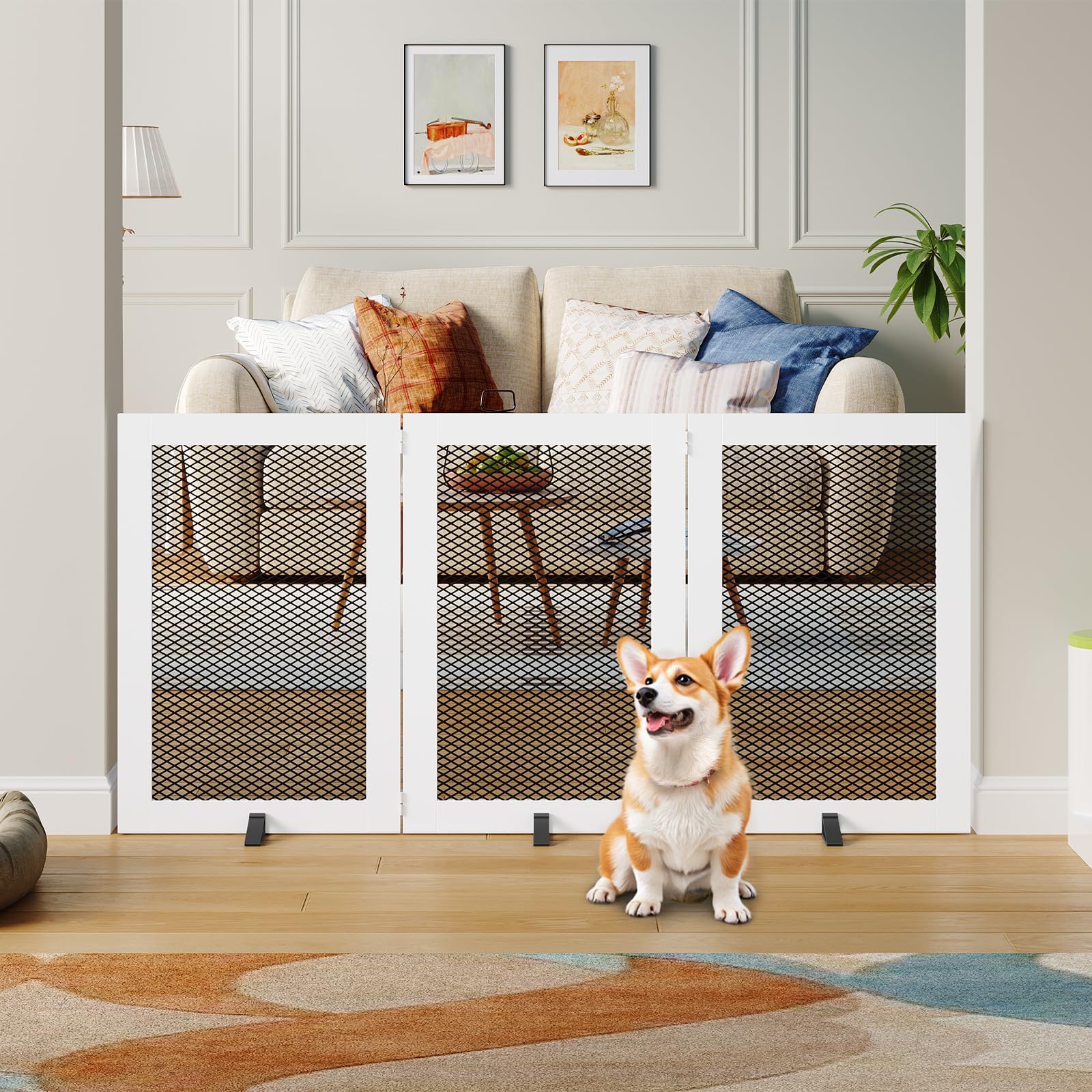 MAHANCRIS sturdy metal-framed gate highlighting durability and clean look