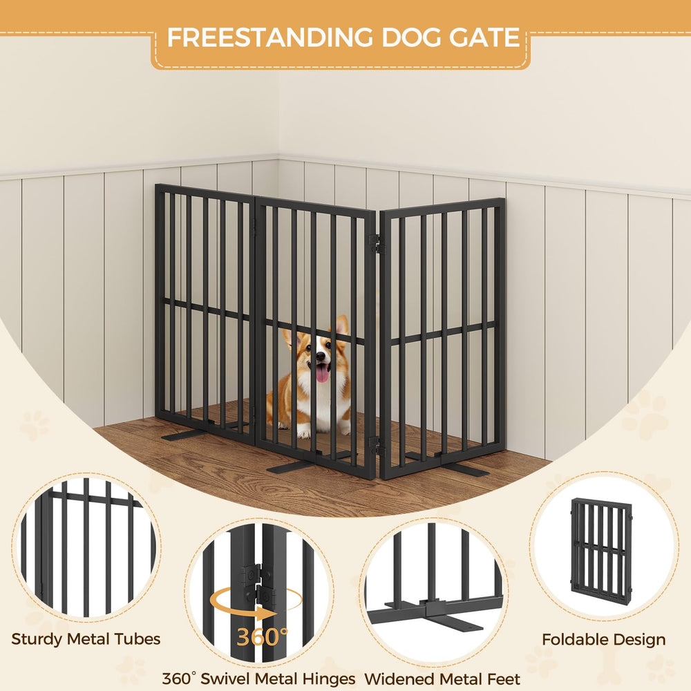 MAHANCRIS dog gate support feet stabilize freestanding setups on any floor.