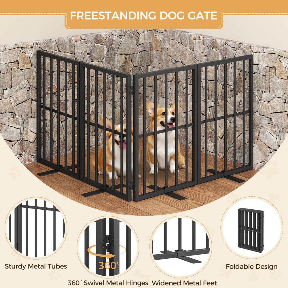 MAHANCRIS dog gate support-feet stabilize a freestanding barrier