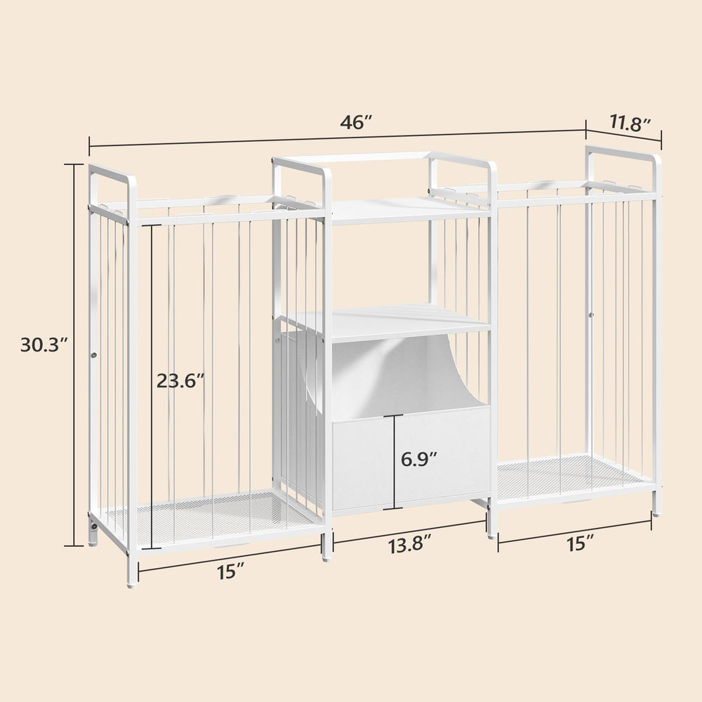 MAHANCRIS double-sided plush toy holder streamlines playroom organization and easy toy access.