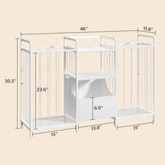 MAHANCRIS double-sided plush toy holder streamlines playroom organization and easy toy access.