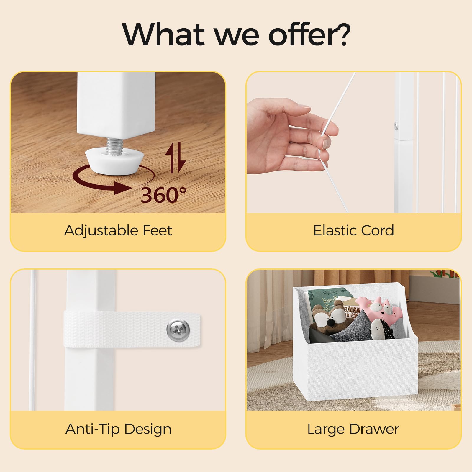 MAHANCRIS white storage solution suits any room, keeping essentials within reach.