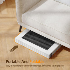MAHANCRIS dog gate with support feet stabilizes on stairs and carpet
