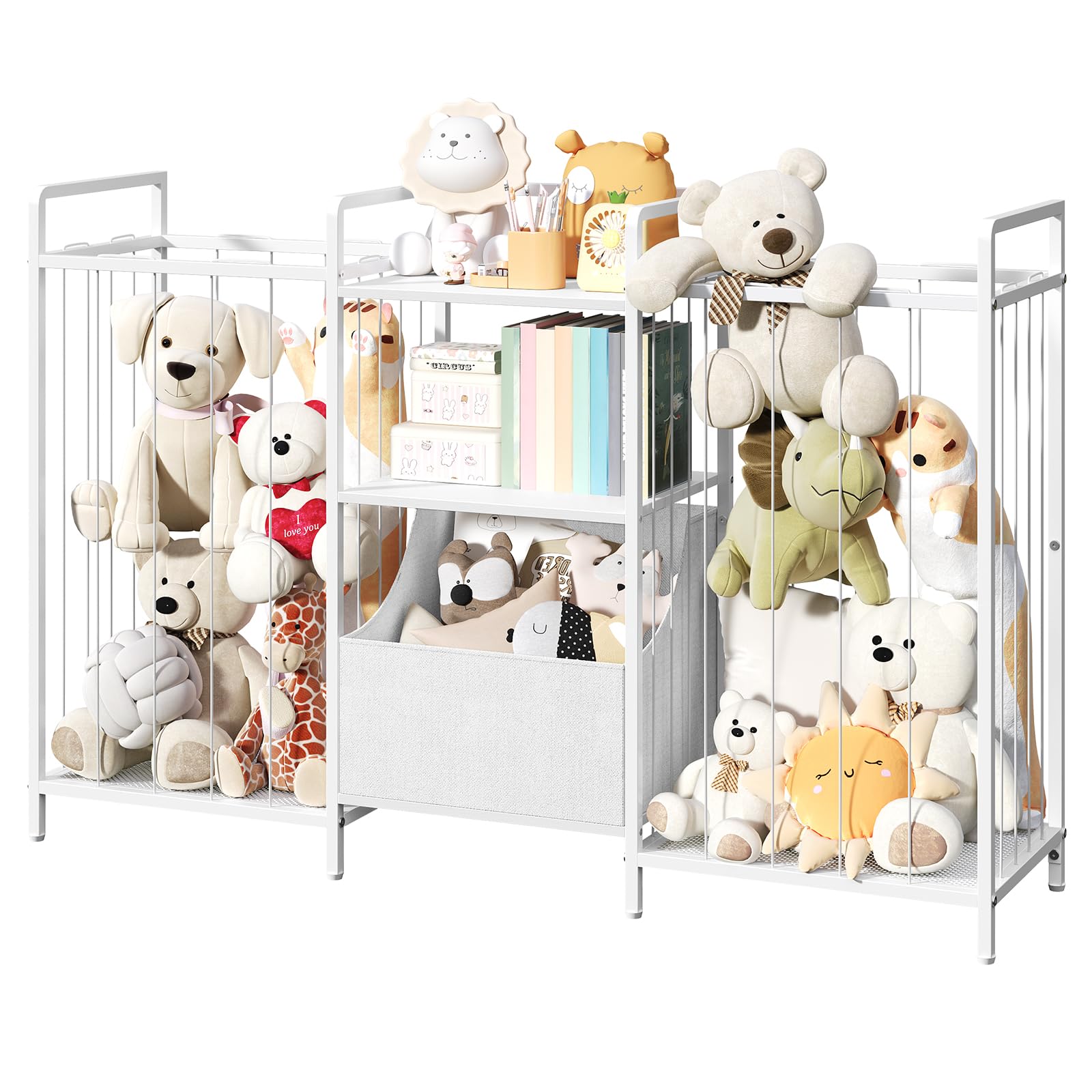 MAHANCRIS stuffed animal storage net keeps plush toys neatly contained for tidy nurseries.