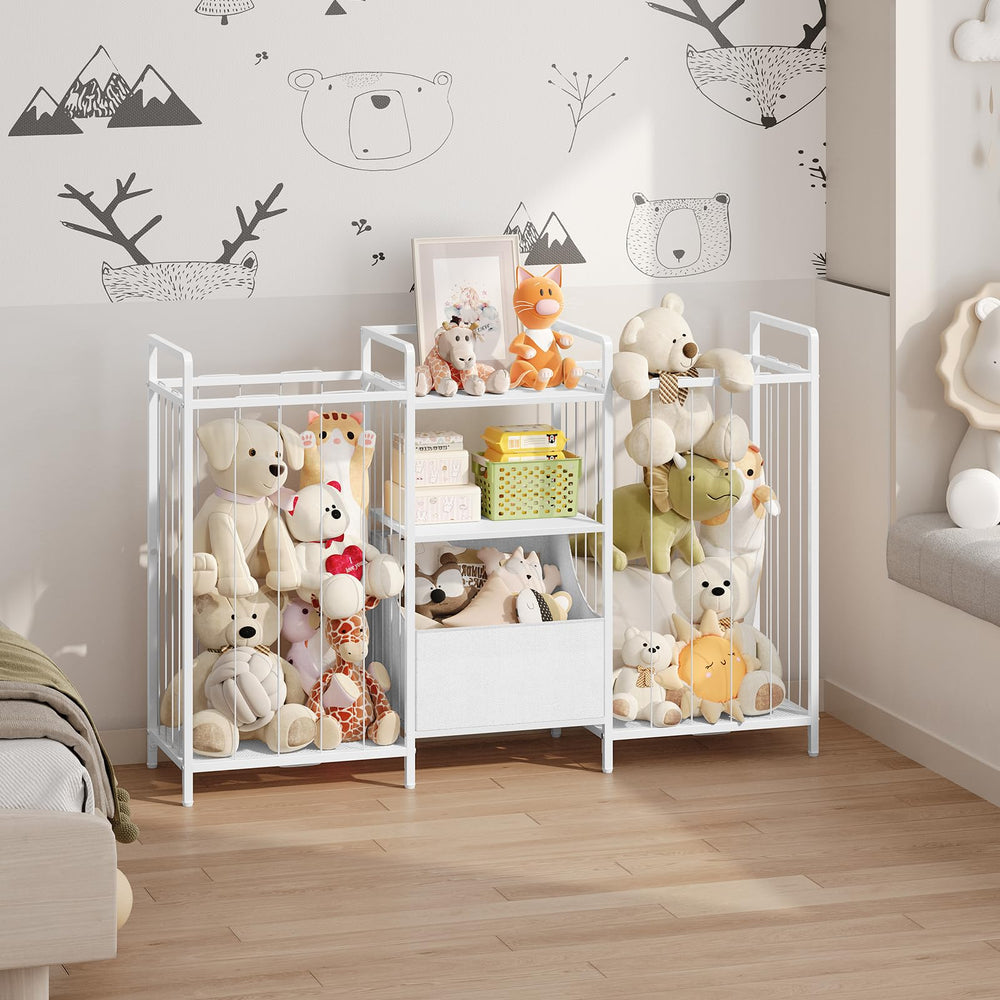 MAHANCRIS toy storage bookshelf keeps books accessible, encouraging independent cleanup.