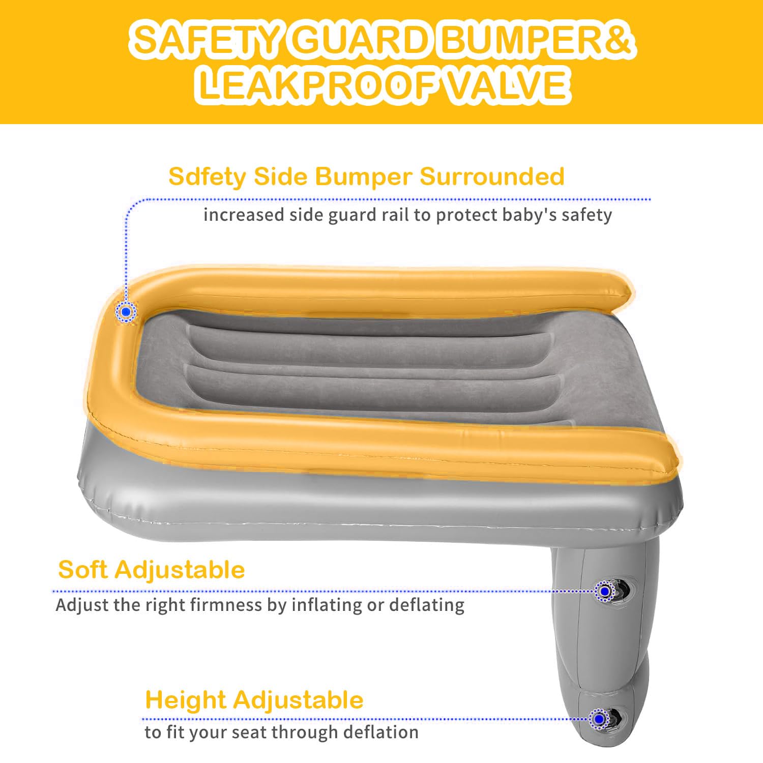 Maigandamai bed sides provide sleep stability and secure positioning during travel.