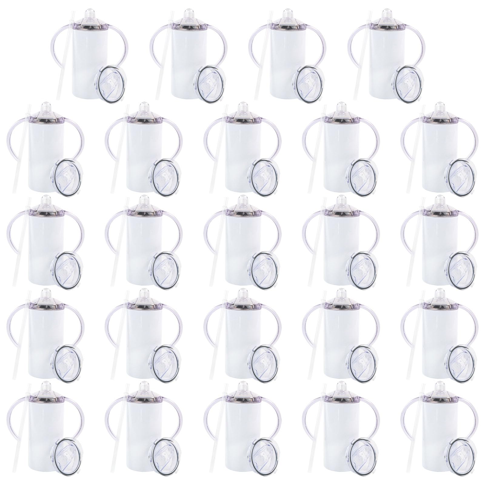 MAIKESUB 12oz sippy cup with lid demonstrates splash-proof design for travel.