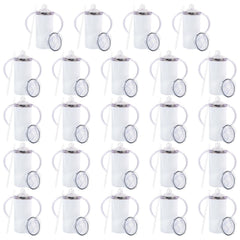 MAIKESUB 12oz sippy cup with lid demonstrates splash-proof design for travel.