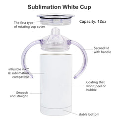 MAIKESUB sippy cup handles provide a comfortable grip for small hands.