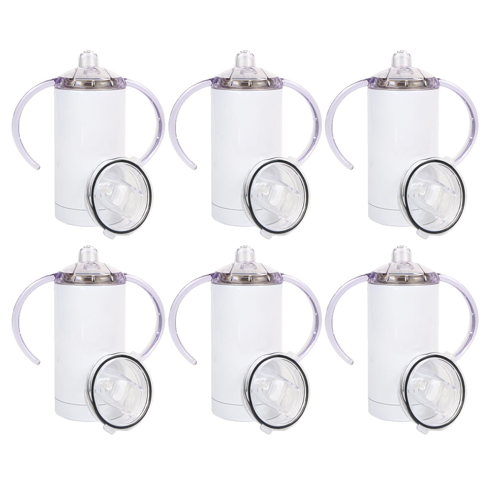 MAIKESUB six-pack sublimation sippy cups with box packaging enable easy gift-giving.