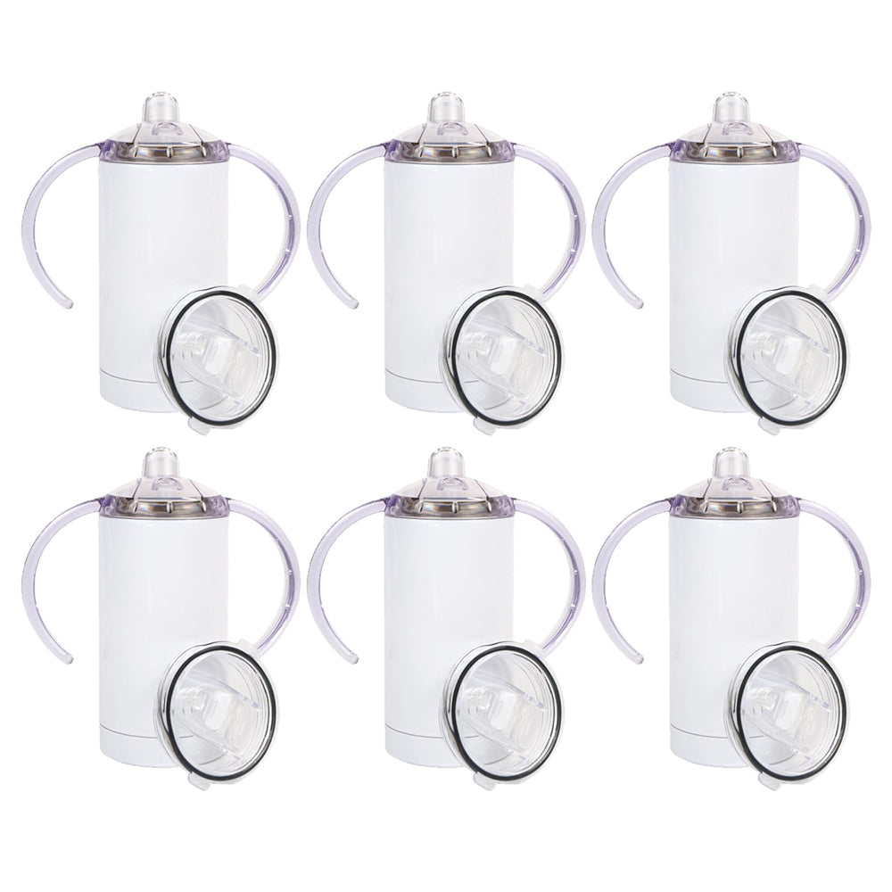 MAIKESUB six-pack sublimation sippy cups with box packaging enable easy gift-giving.