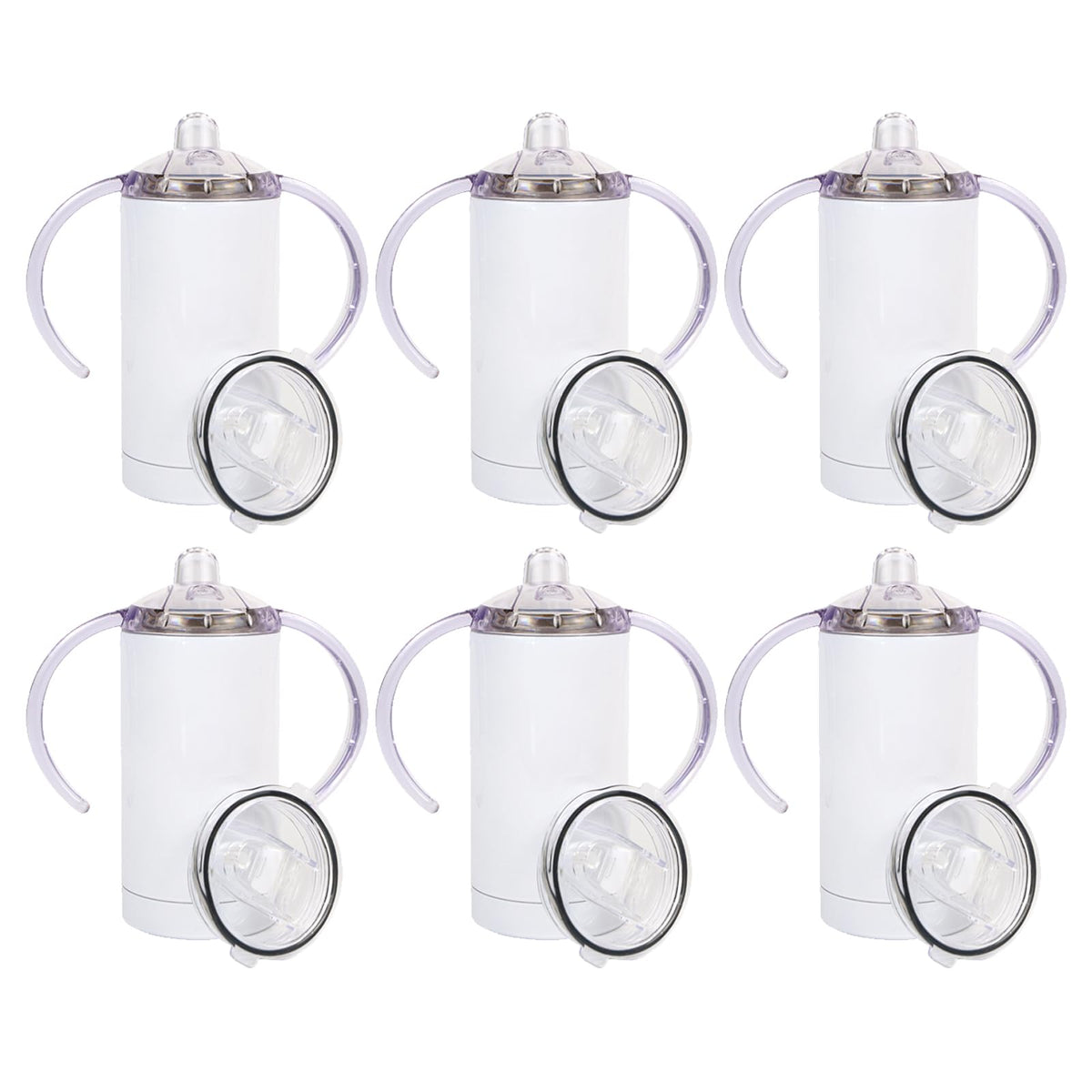 MAIKESUB six-pack sublimation sippy cups with box packaging enable easy gift-giving.