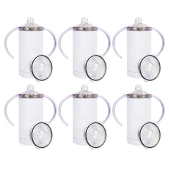 MAIKESUB six-pack sublimation sippy cups with box packaging enable easy gift-giving.