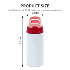 MAIKESUB 12oz stainless steel tumbler with sippy lid for kids and growing users