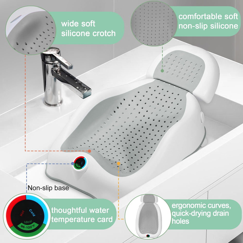MAIKKB portable travel bath with drain design simplifies cleanup