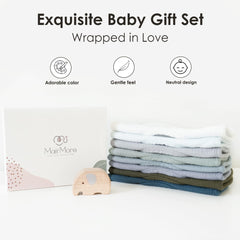 MairMore muslin bibs versatile as drool catchers, burp cloths, and wipe cloths.