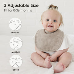 MairMore baby bibs absorbent front and fleece back keeps baby dry