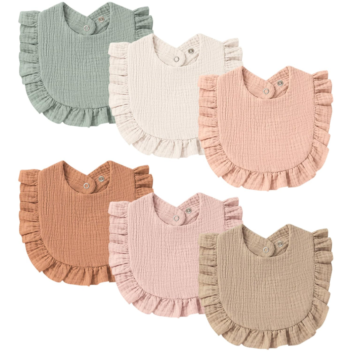MairMore baby muslin bibs bandana closeup shows soft cotton texture for comfortable skin.