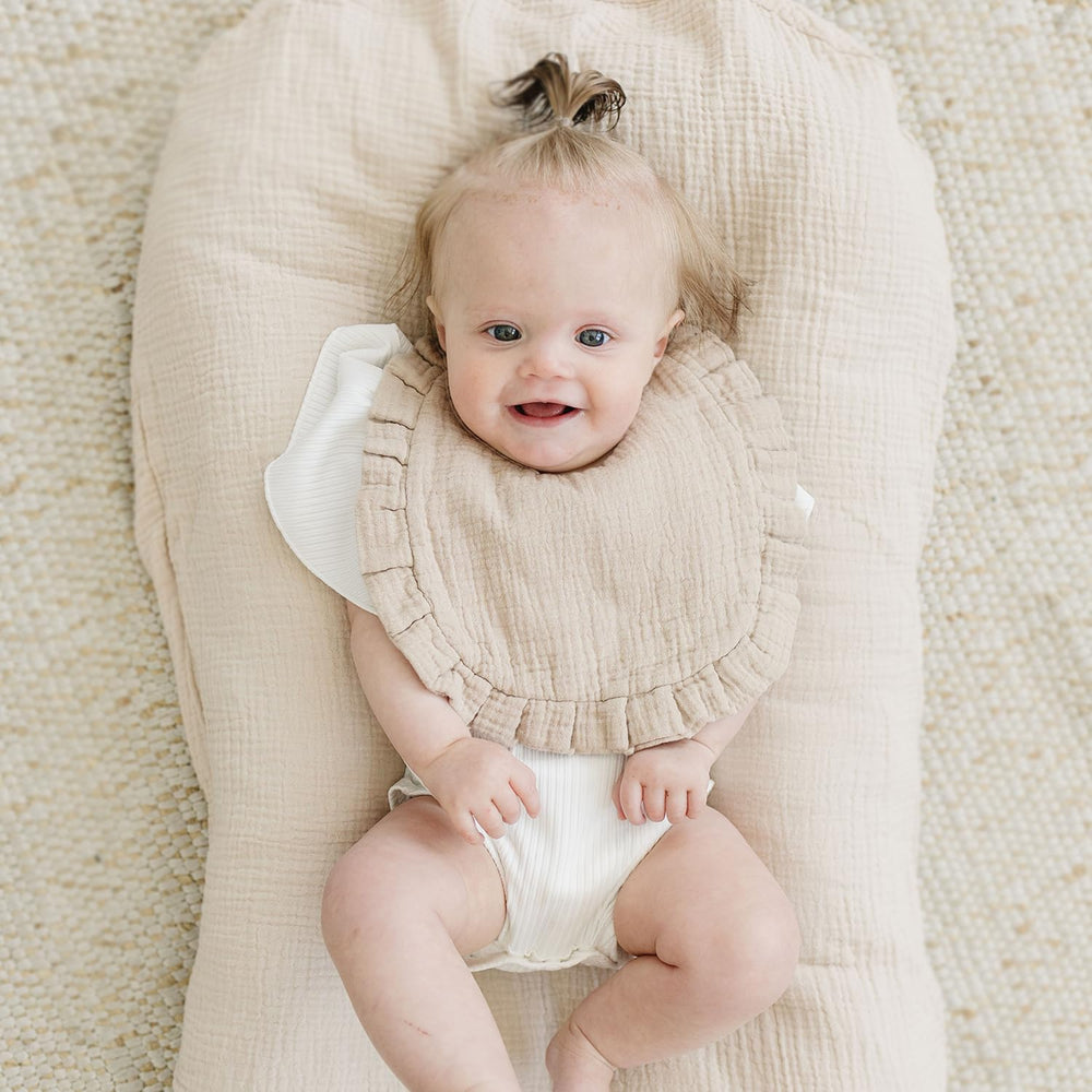 MairMore bibs soft texture highlights breathable cotton for all-day wear.